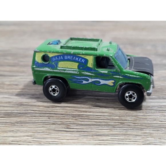 Hot Wheels Other - Hot Wheels Green Baja Breaker Ford Van Blackwall 1977 Hong Kong